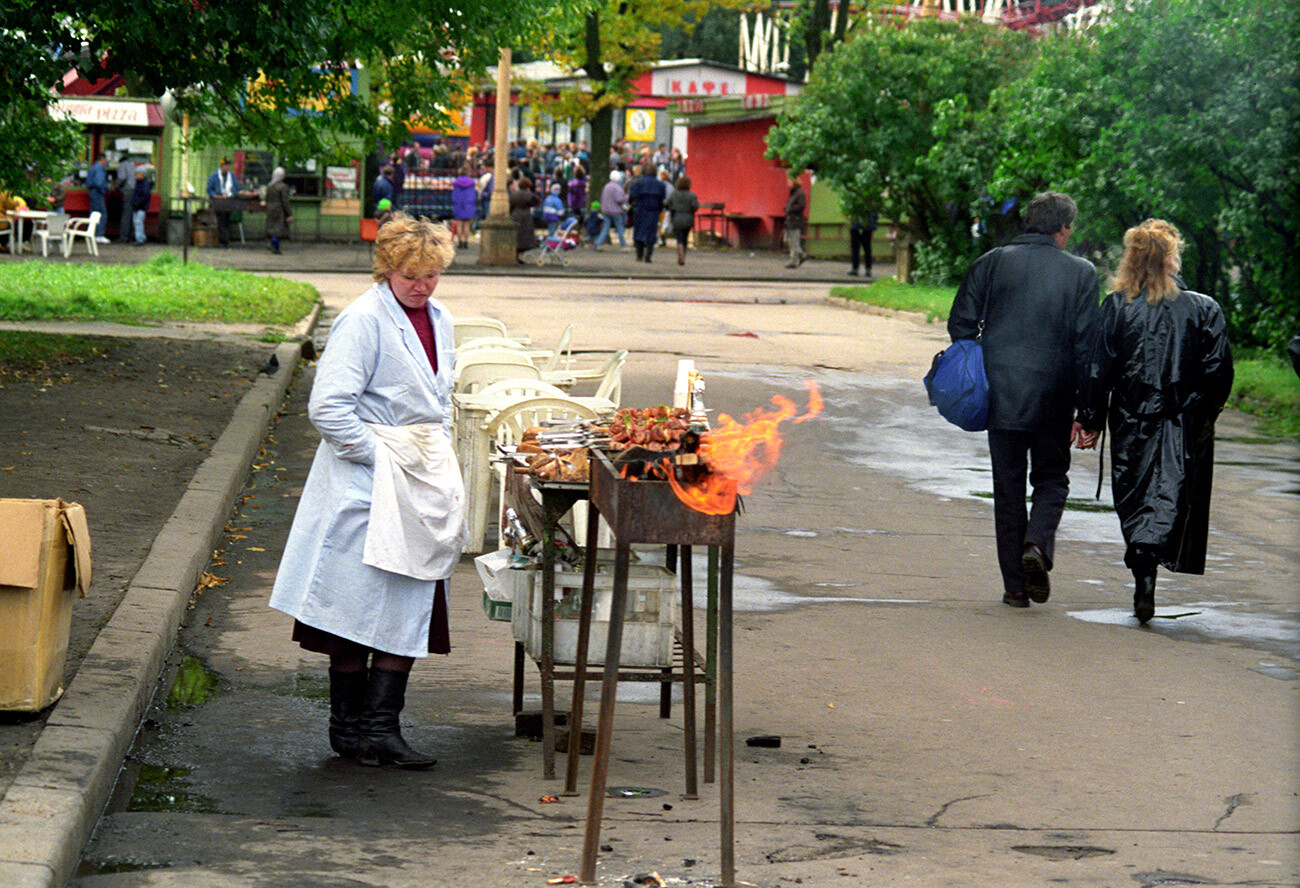 Na območju Vseruskega razstavišča. 