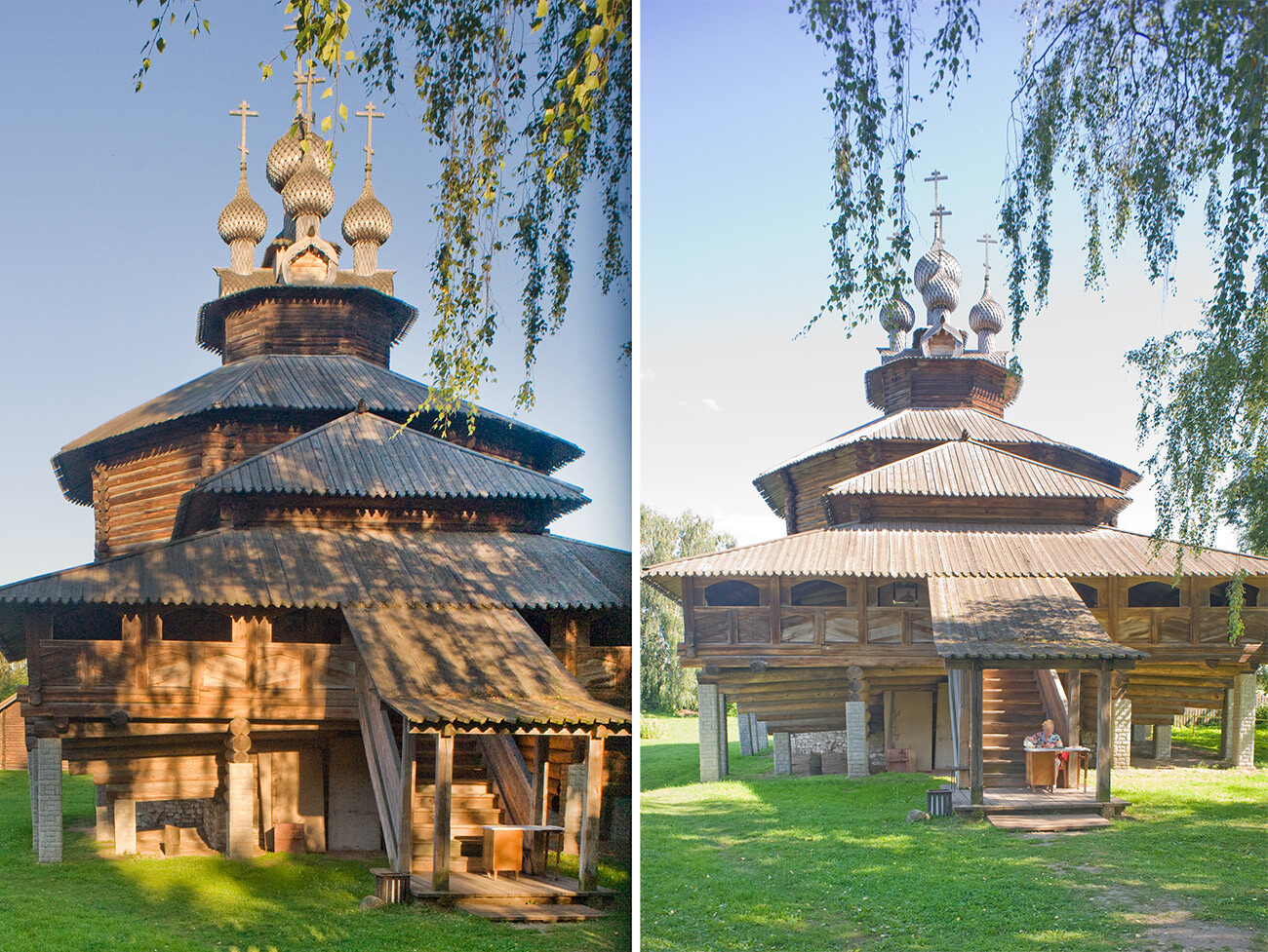 Kostroma Old Quarter. Church of the Convocation of the Virgin, from Kholm village (Galich District). West view. August 13, 2017