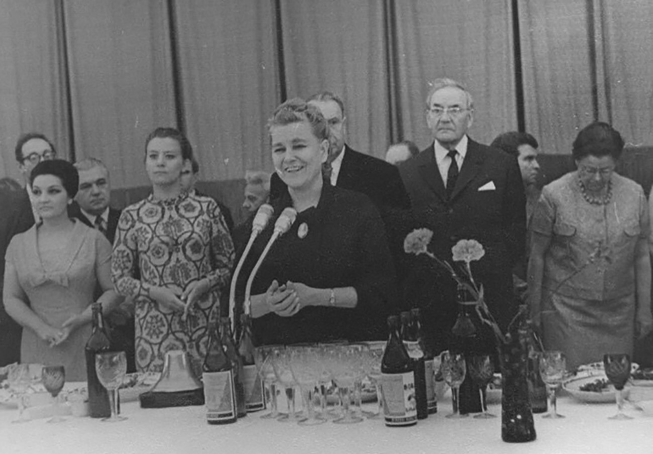 Ekaterina Furtseva nelle vesti di ministro della Cultura dell’Unione Sovietica, carica che ricoprì dal 1960 al 1974

