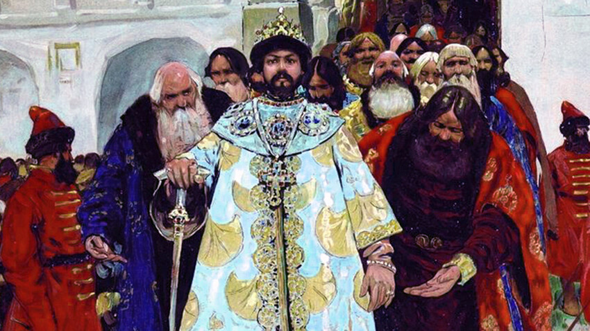 “Lo zar e gran principe di tutta la Rus’”, dipinto di Sergej Ivanov, 1908
