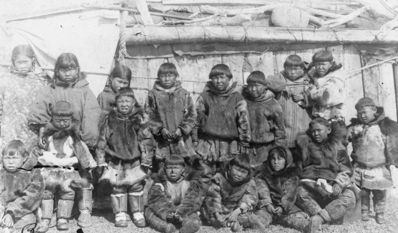 Eskimo school at South Head, Siberia.