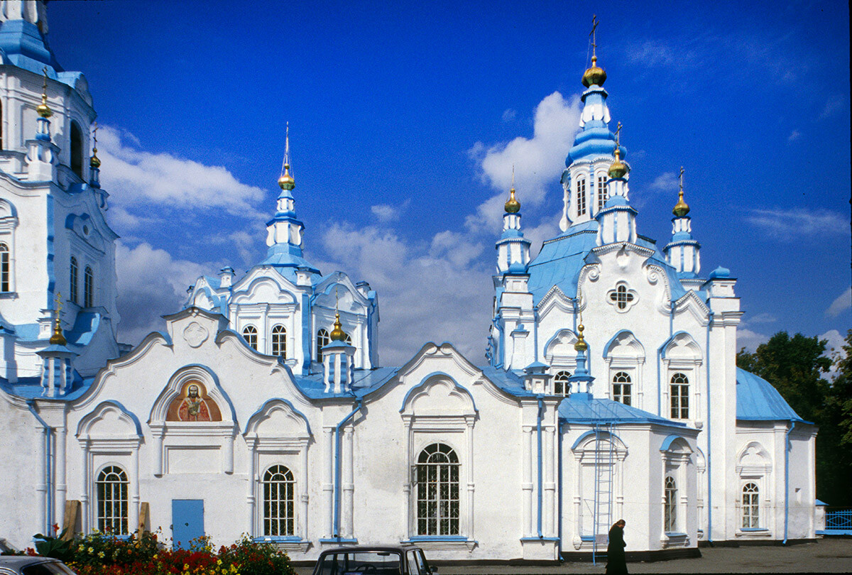 Cathedral of Icon of Virgin of the Sign, south view. August 29, 1999