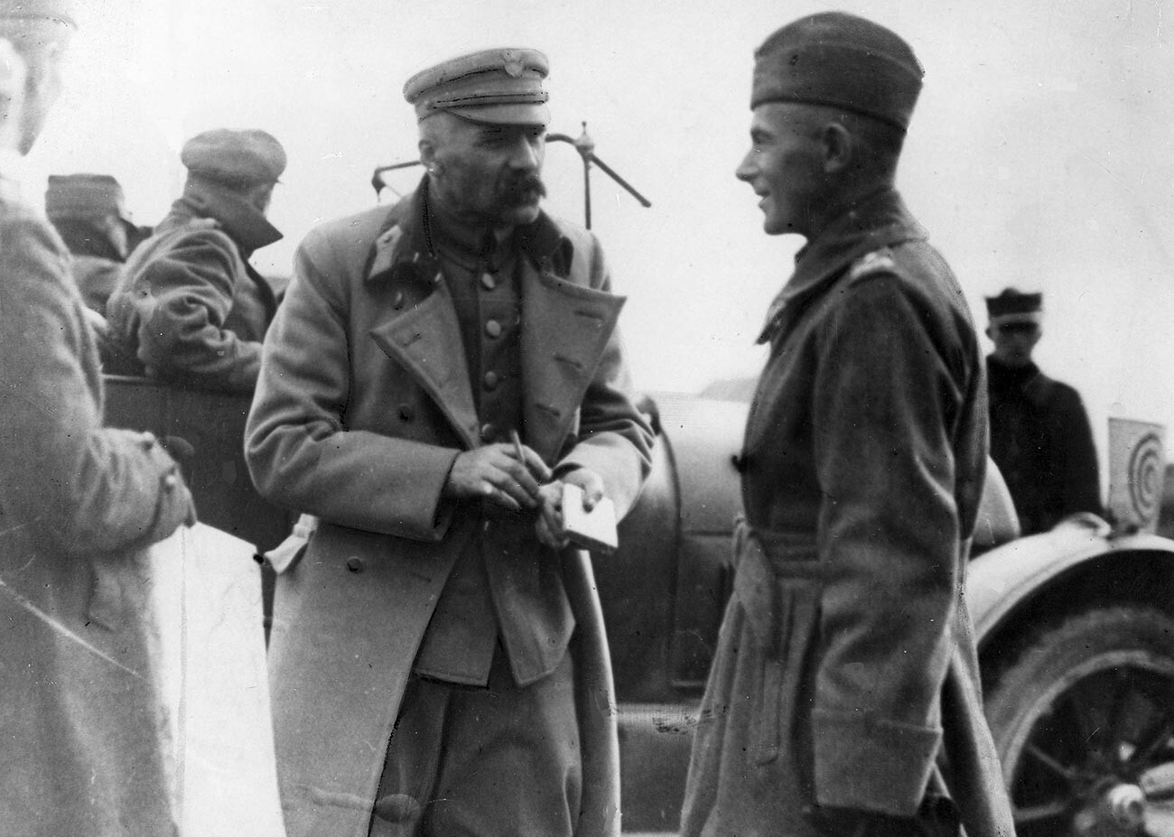 Józef Piłsudski y Rydz-Śmigły.