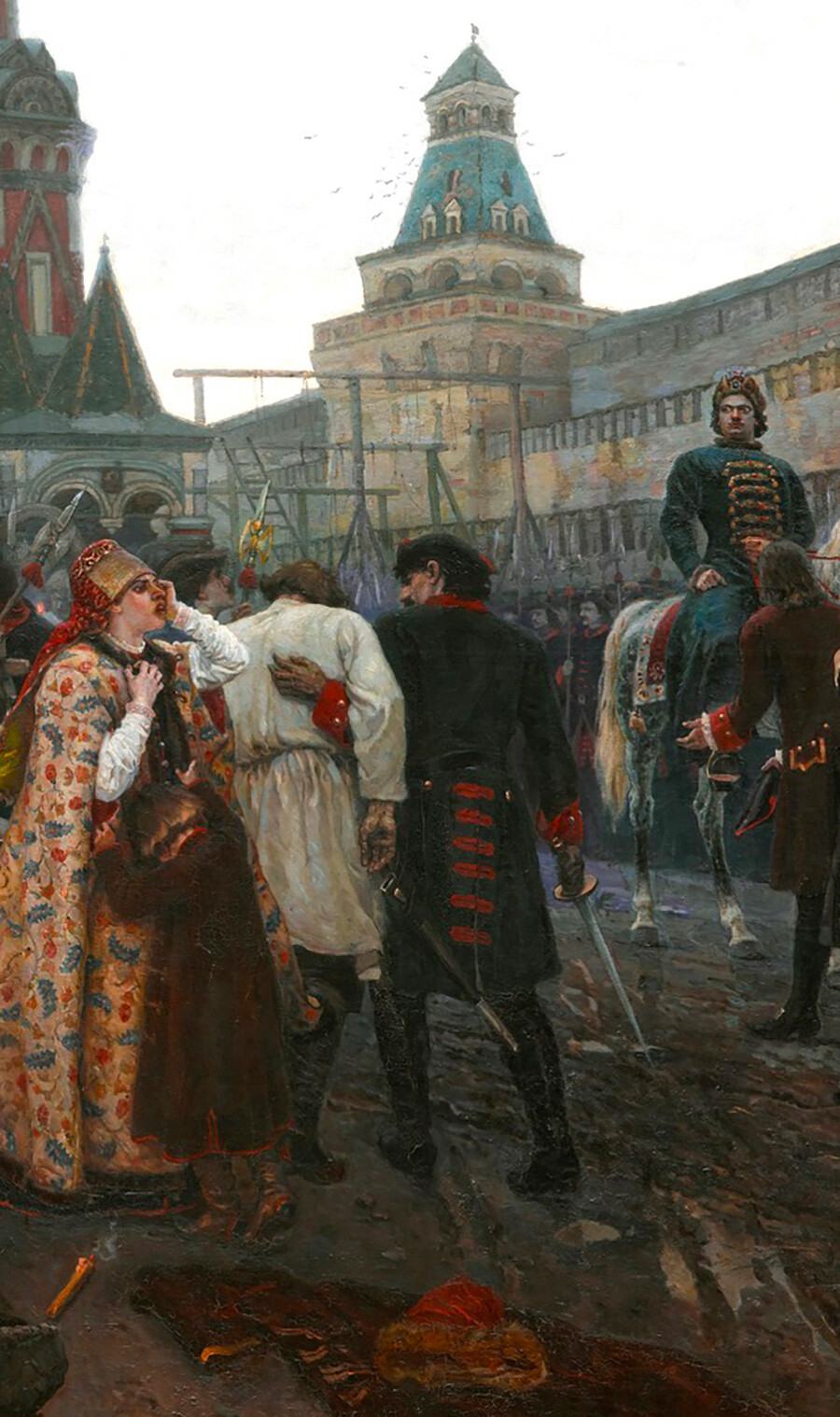 Vasily Surikov's painting “The Morning of the Streltsy Execution ...