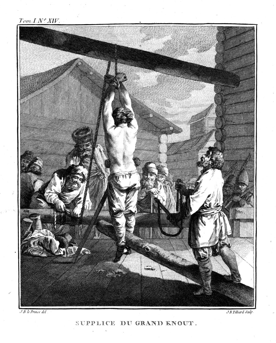 Kazen z velikim bičem, Jean-Baptiste Leprince, 1765 
