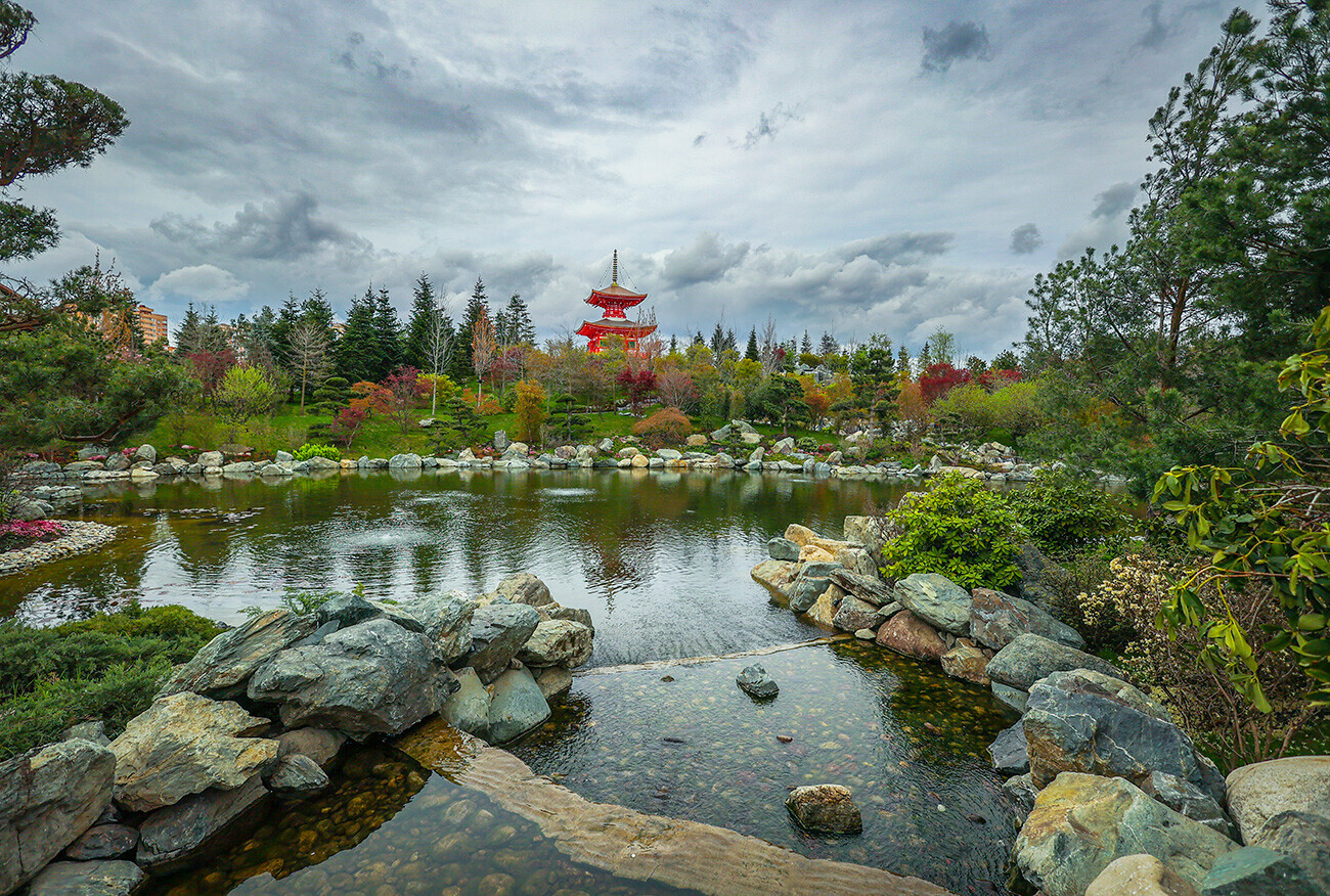 Сinq jardins japonais situés en Russie