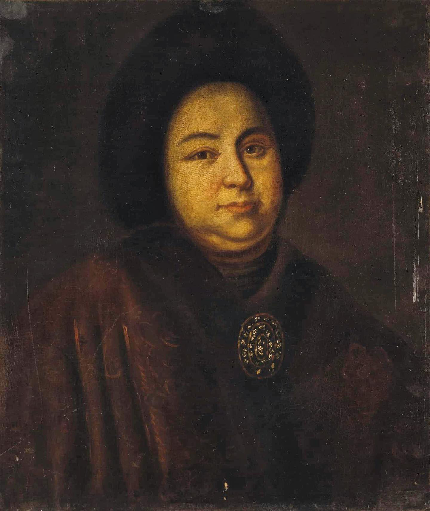 Artista anónimo. Retrato de la zarina Yevdokia Lopujiná (1669-1731), siglo XVIII