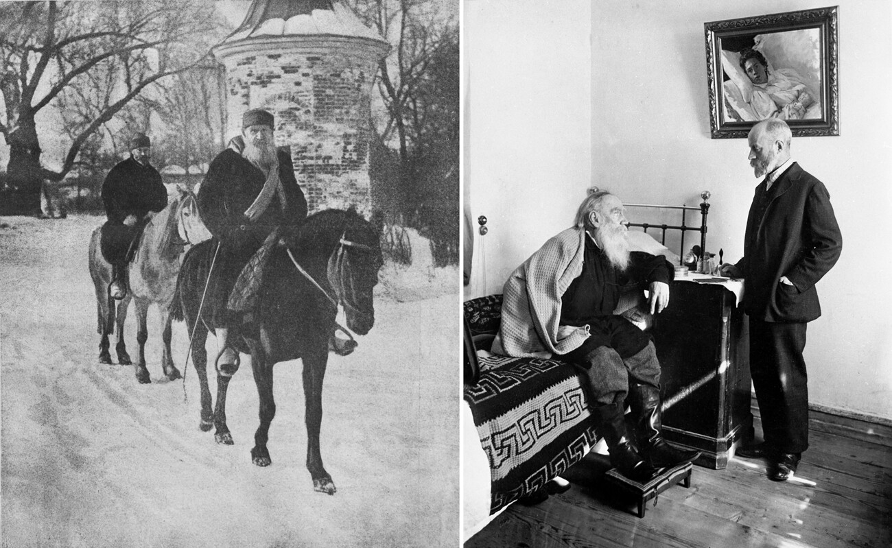 Lev Tolstoj in Dušan Makovický v Jasni Poljani
