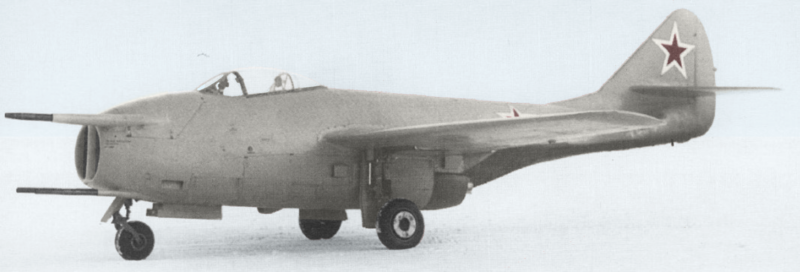 MiG-9 fotografiado en 1946.