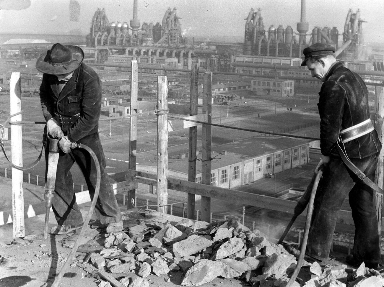 Construction works, 1958.