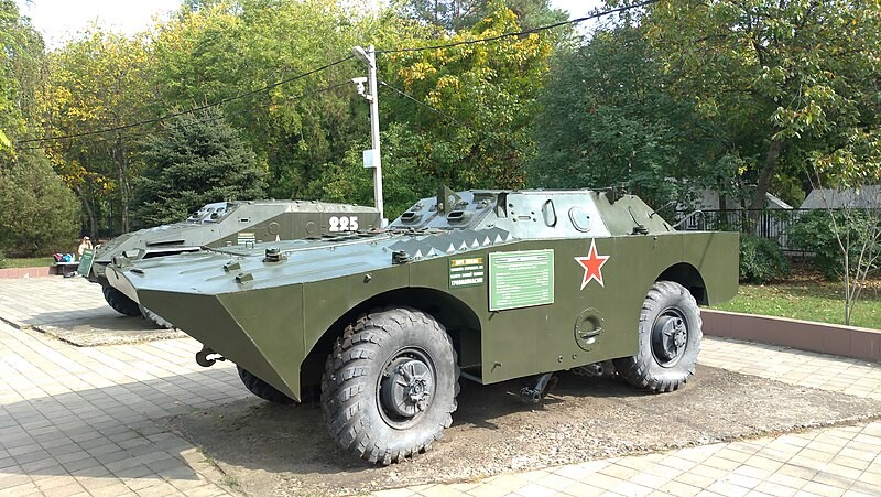 BDRM-1 exhibido en el Parque de la Victoria de Moscú.