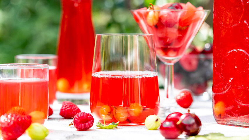 This sweet drink made from fruit and berries can be served hot or cold.