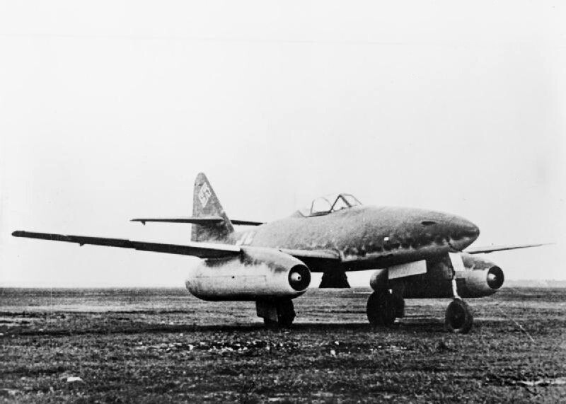 Me-262 fotografado em 1945.
