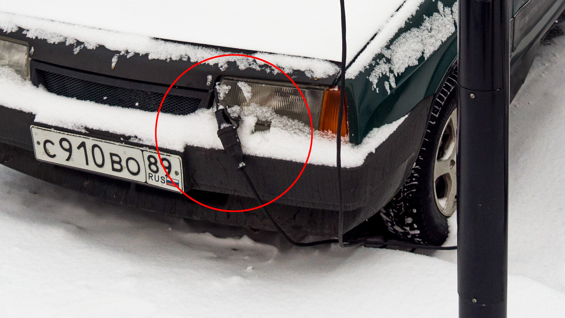 Kami melihat mobil ini di Labytnangi, Yamal.