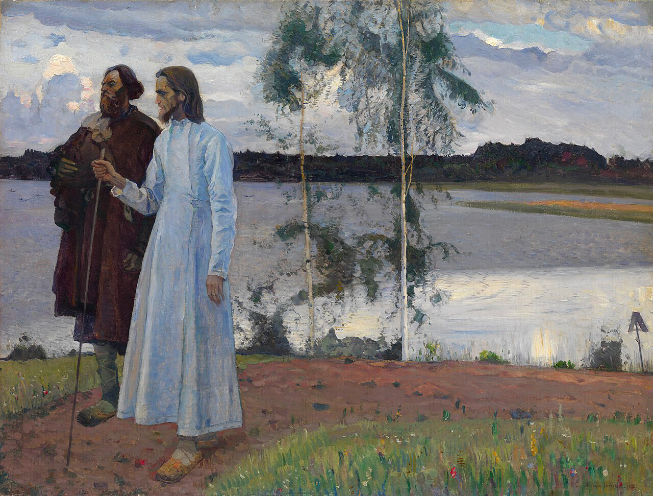 Mihail Nesterov, potnika. Za Volgo, 1922 