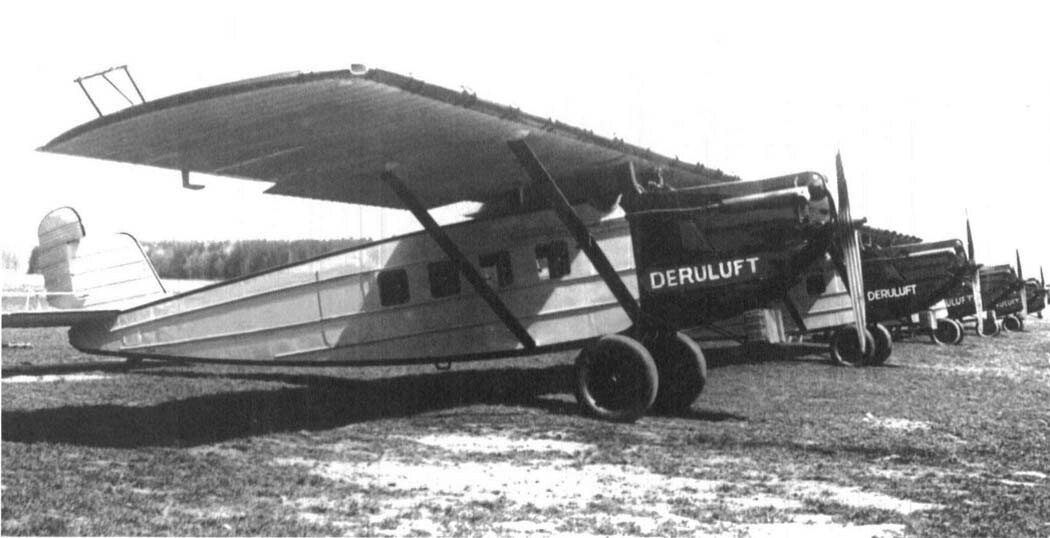 Aviones Dornier Merkur de la Deruluft-Deutsch Russische Luftverkehrs A.G.