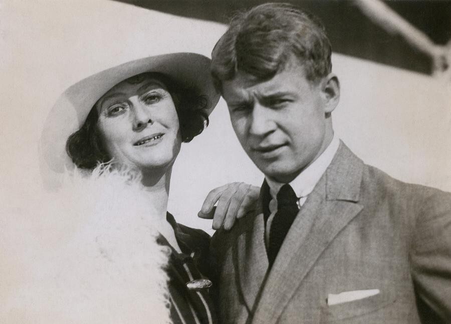 Serguéi Yesenin con Isadora Duncan