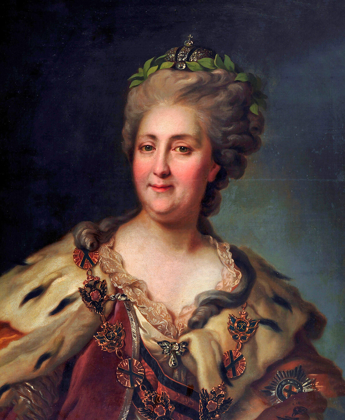 Екатерина Велика. Портрет на Екатерина II Руска (1729-1796) от Фьодор Рокотов, маслени бои върху платно, XVIII в