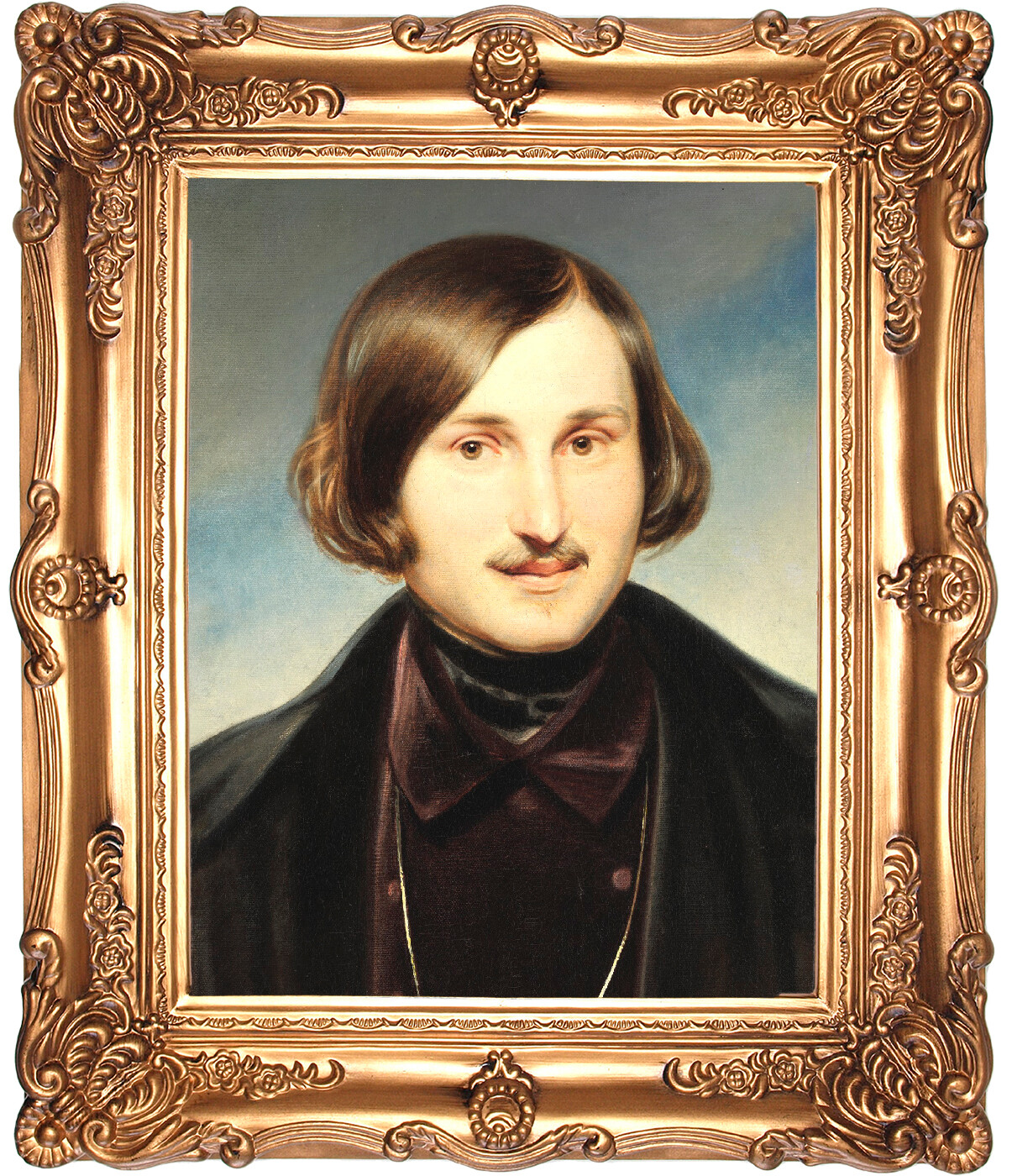Fyodor Moller. Portrait of Nikolai Gogol, 1840s