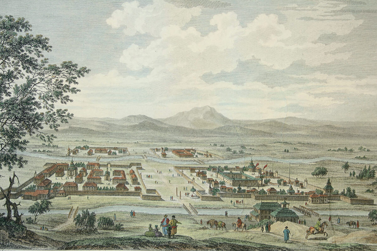 Kjachta in den 1780er Jahren.