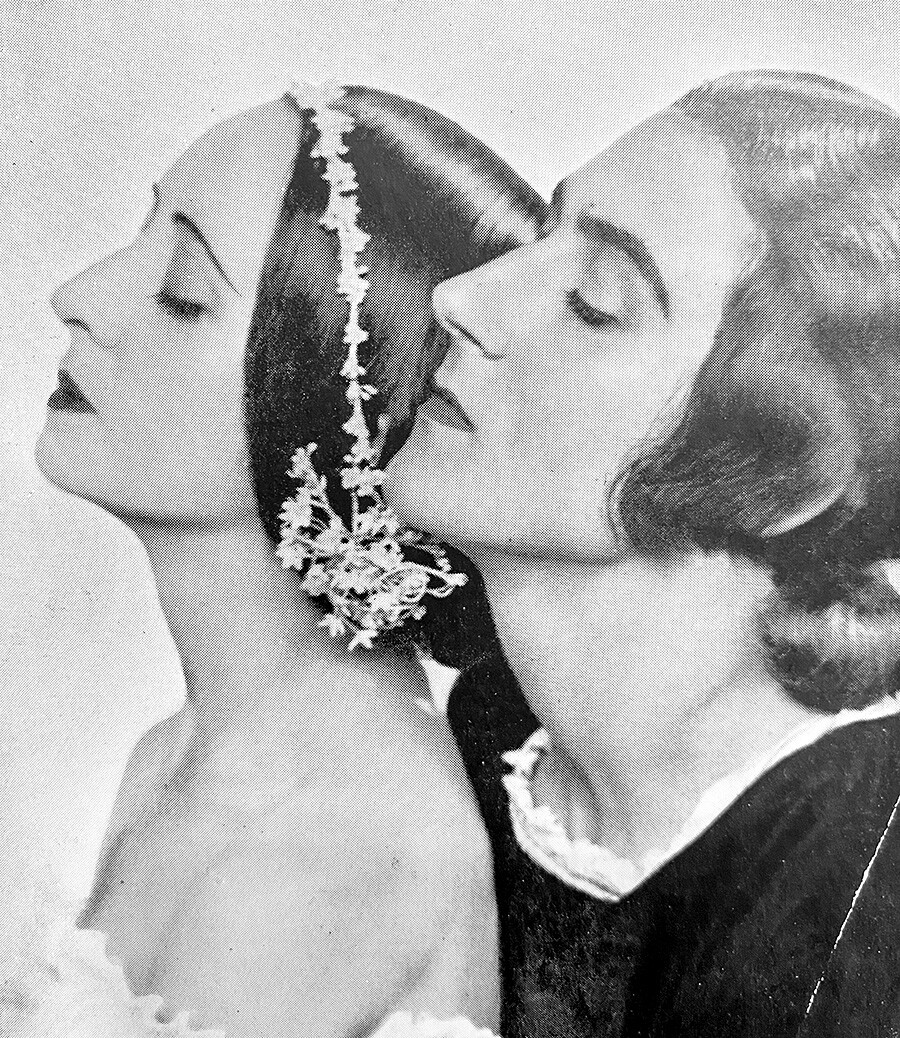 Com Anton Dolin em “Giselle” em Londres, 1932