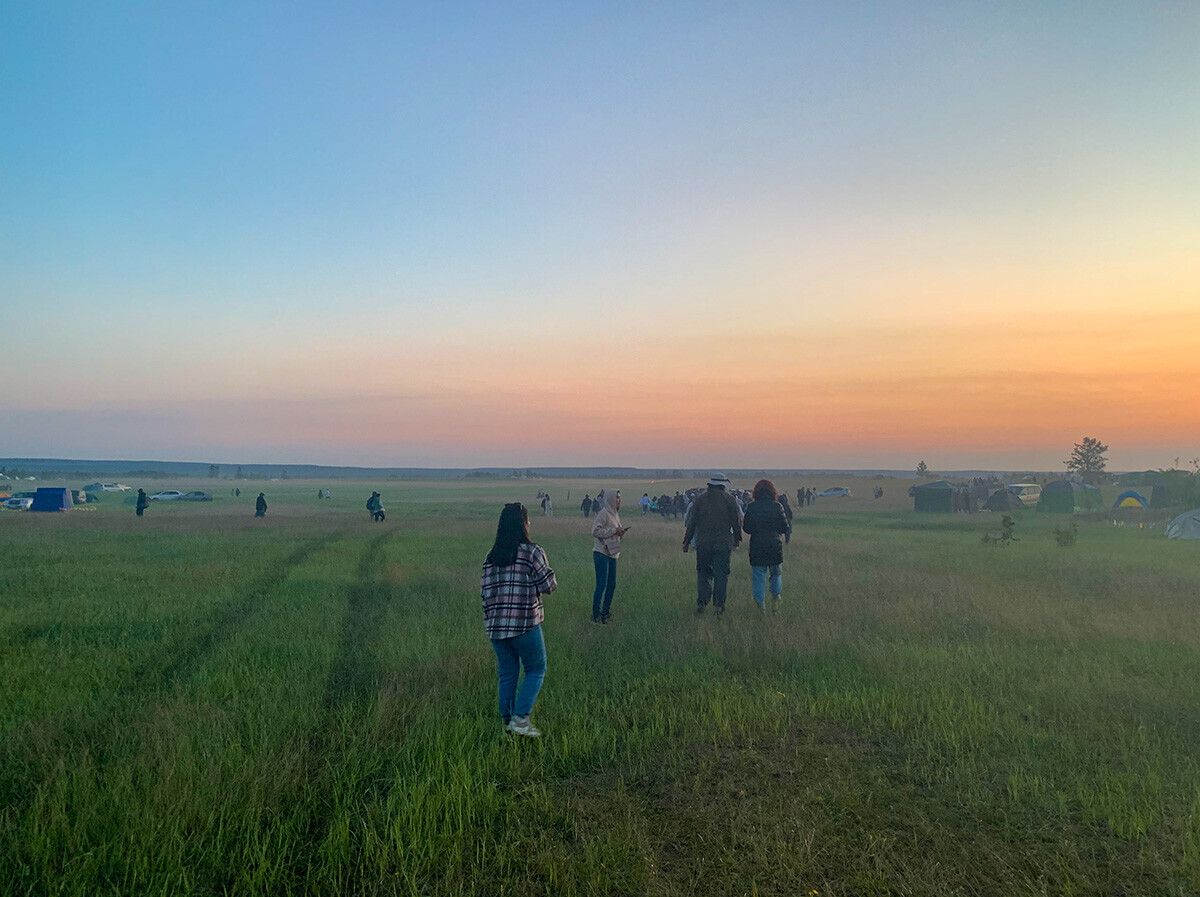 Noite Branca na cidade de Iakutsk, meados de junho.