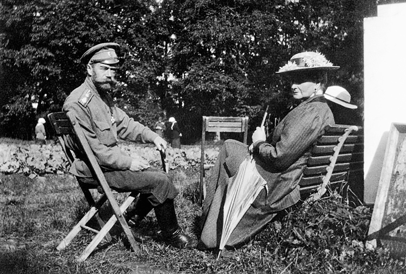 Nikolaus II. und seine Frau Alexandra Fjodorowna.