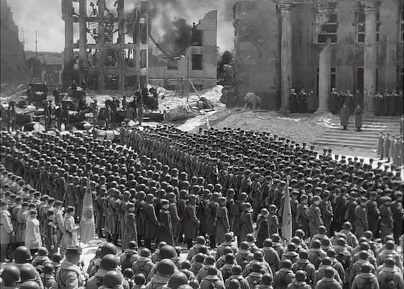 Cuando prisioneros alemanes actuaron en una película soviética sobre la batalla de Stalingrado