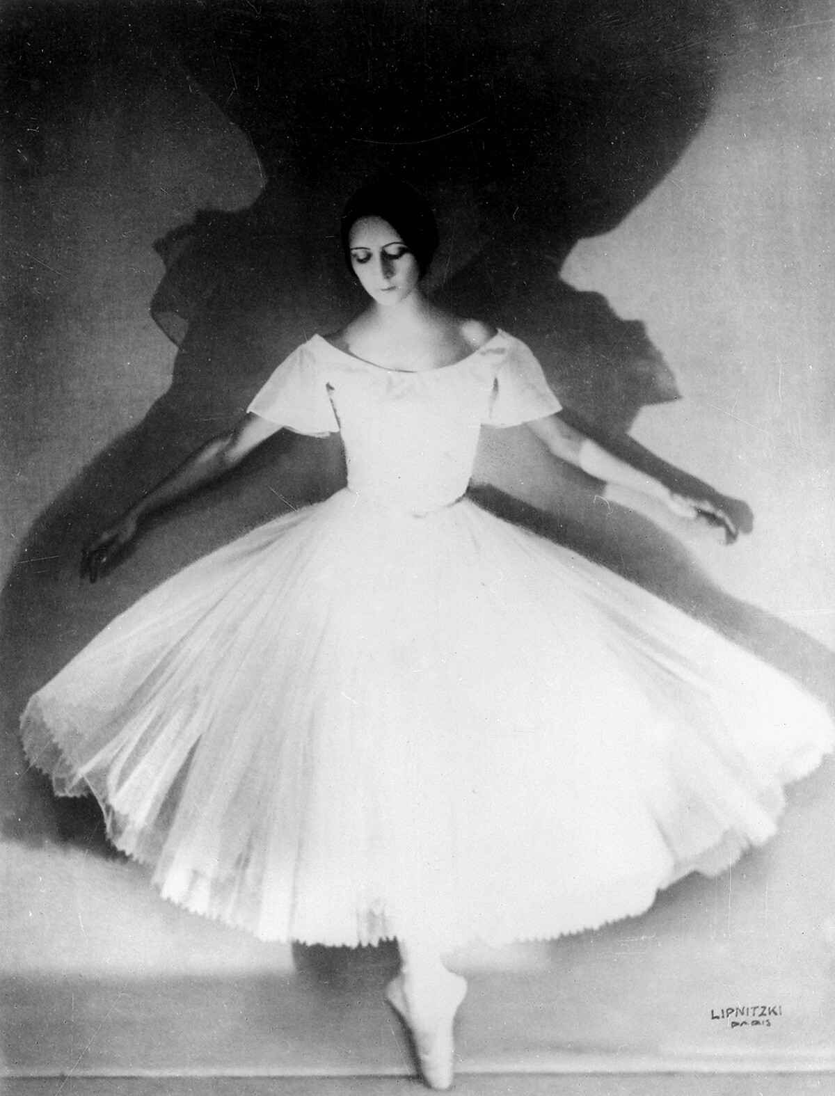 Olga Spessívtseva en Giselle, hacia 1910