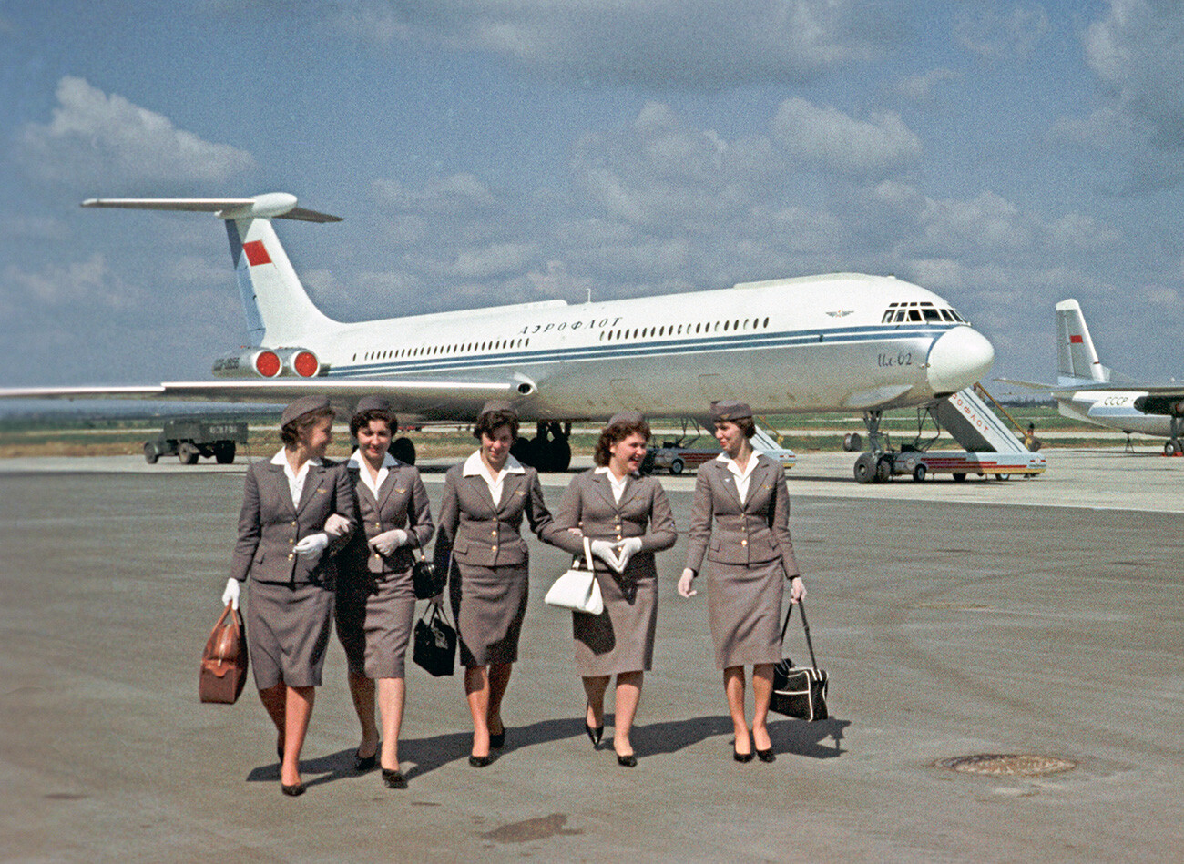 Avion IL-62 à l’aéroport moscovite de Vnoukovo

