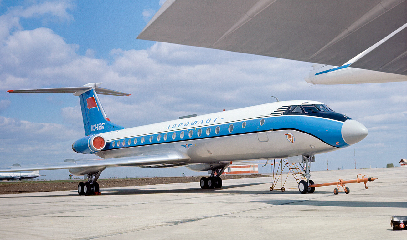 L’avion de transport de passagers Tu-134 développé dans les années 1960

