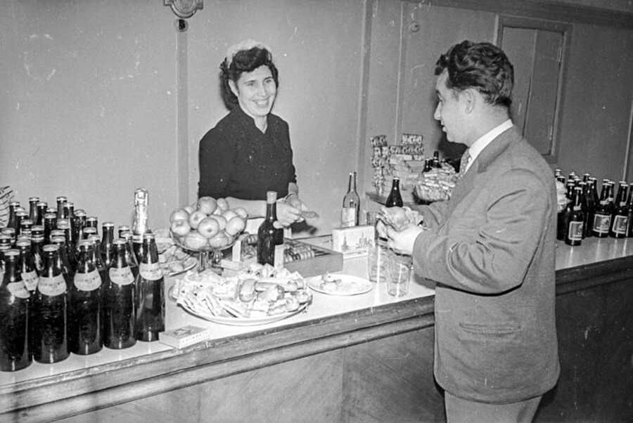 Artists of a French circus attend a banquet in their honor
