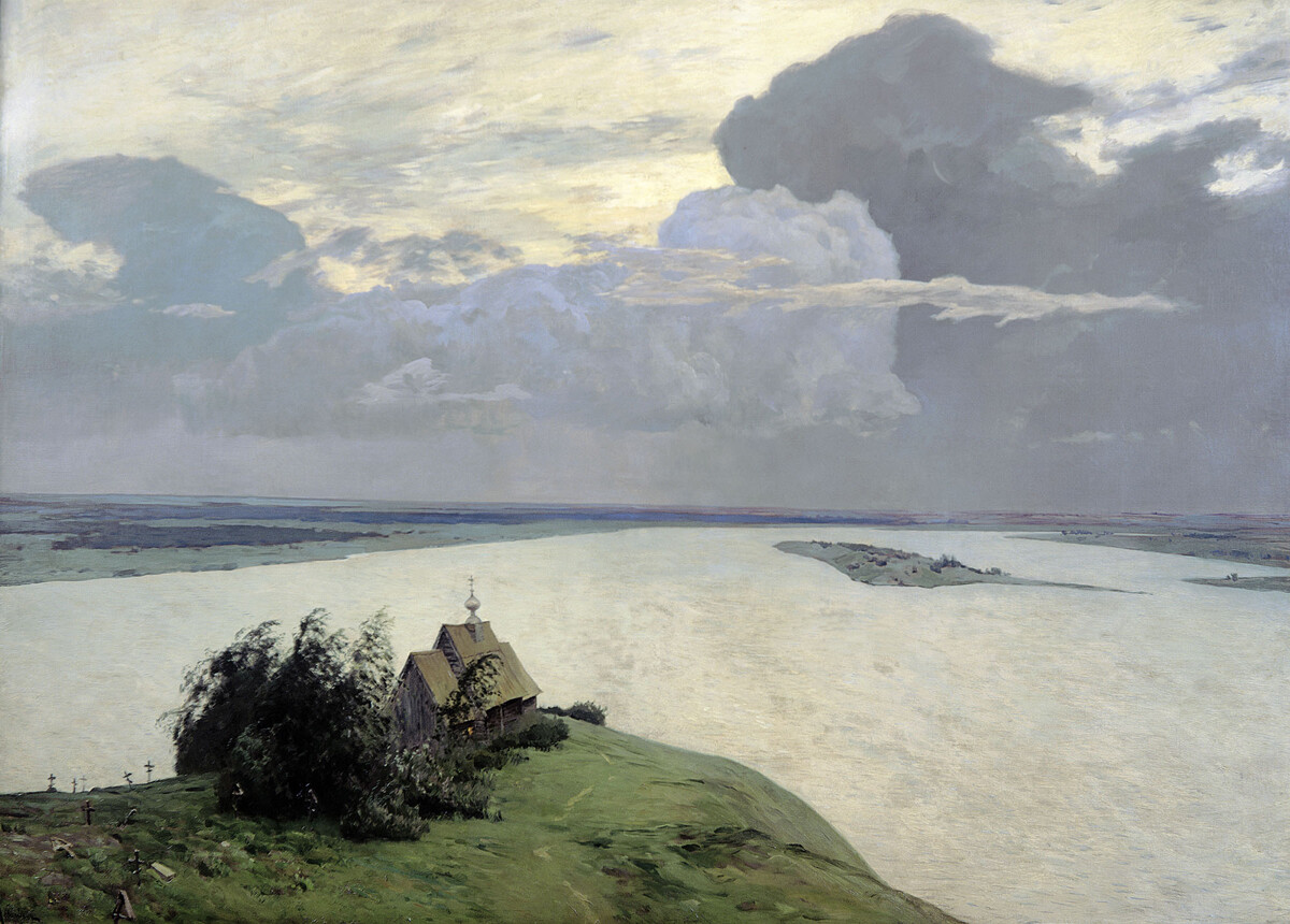 Над вечним миром, Исак Левитан, 1894. 
