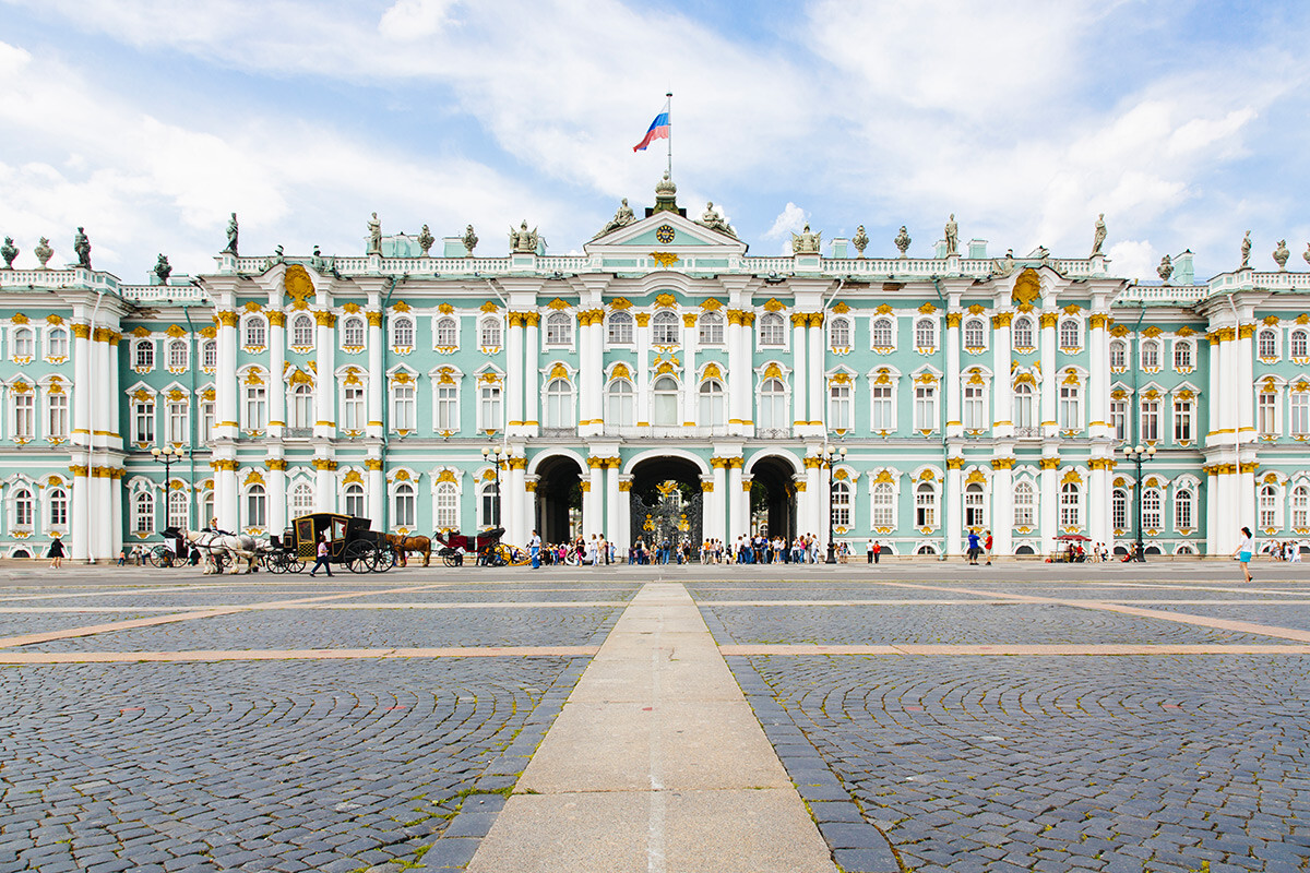 The Winter Palace is just one of the Hermitage's complex of buildings