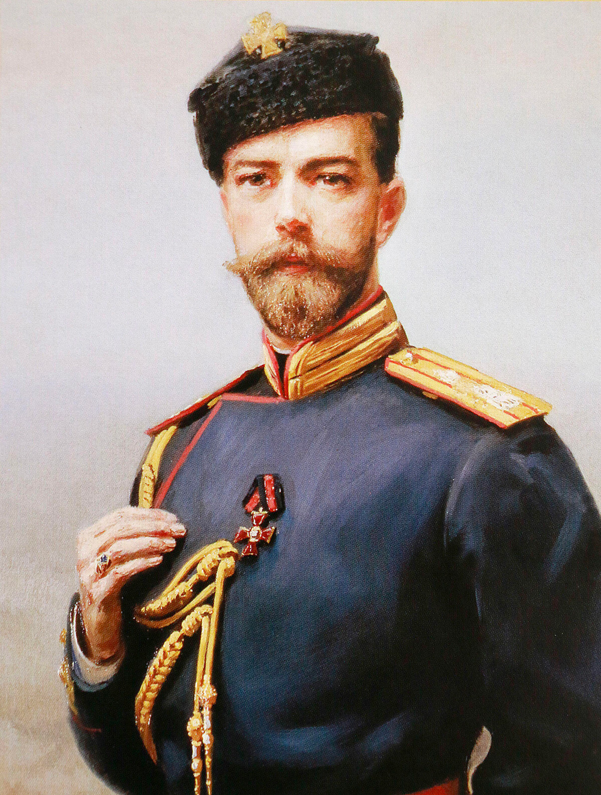 “Nicola II di Russia”, ritratto di Genrikh Manizer (1847-1925)