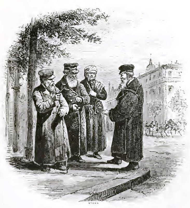 Juifs à Odessa (alors Empire russe), 1876