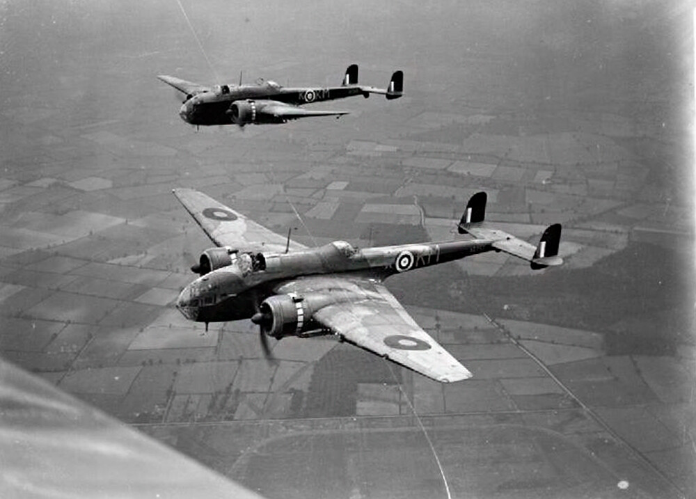 RAF Hp.52 Hampden and Hereford planes.