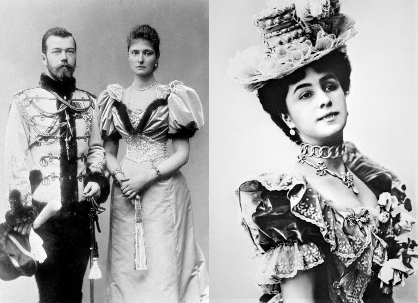 Nicolás II y la emperatriz Alexándra Fiódorovna, 1896 / Bailarina rusa Matilda Kshesinskaia