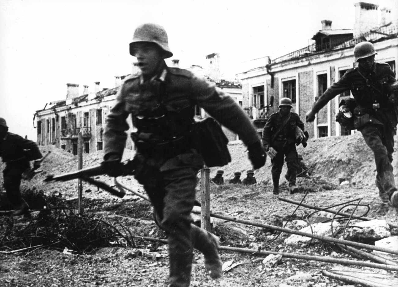 Soldats allemands à Stalingrad, 1942