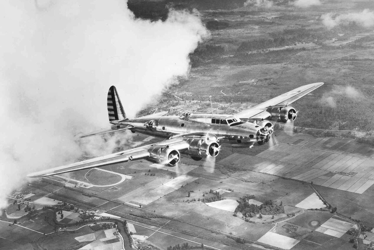 Un bombardero B-17 de la USAF.