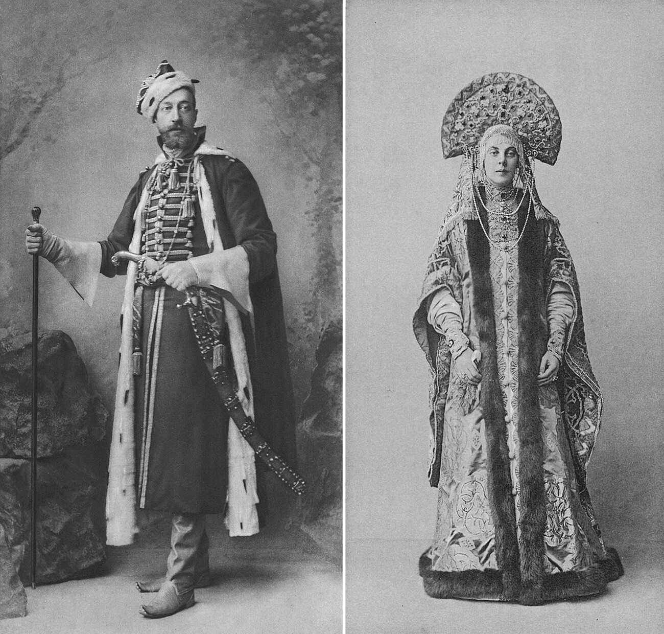 Le grand-duc Constantin Constantinovitch et la princesse Olga Orlova