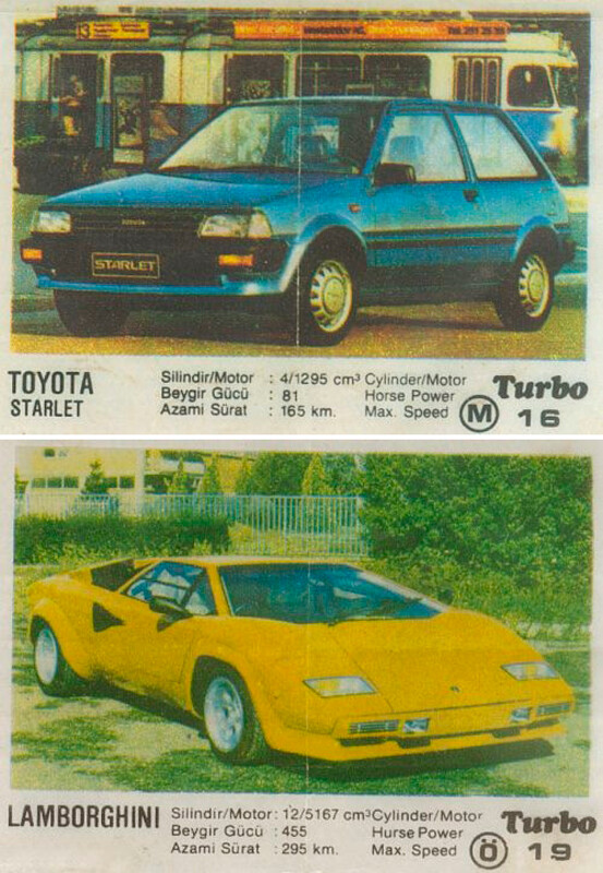 Turbo, así eran las pegatinas de automóviles deseadas por los niños rusos en los años 90