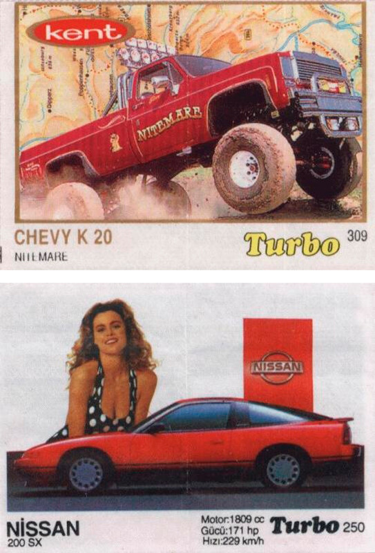 Turbo, así eran las pegatinas de automóviles deseadas por los niños rusos en los años 90