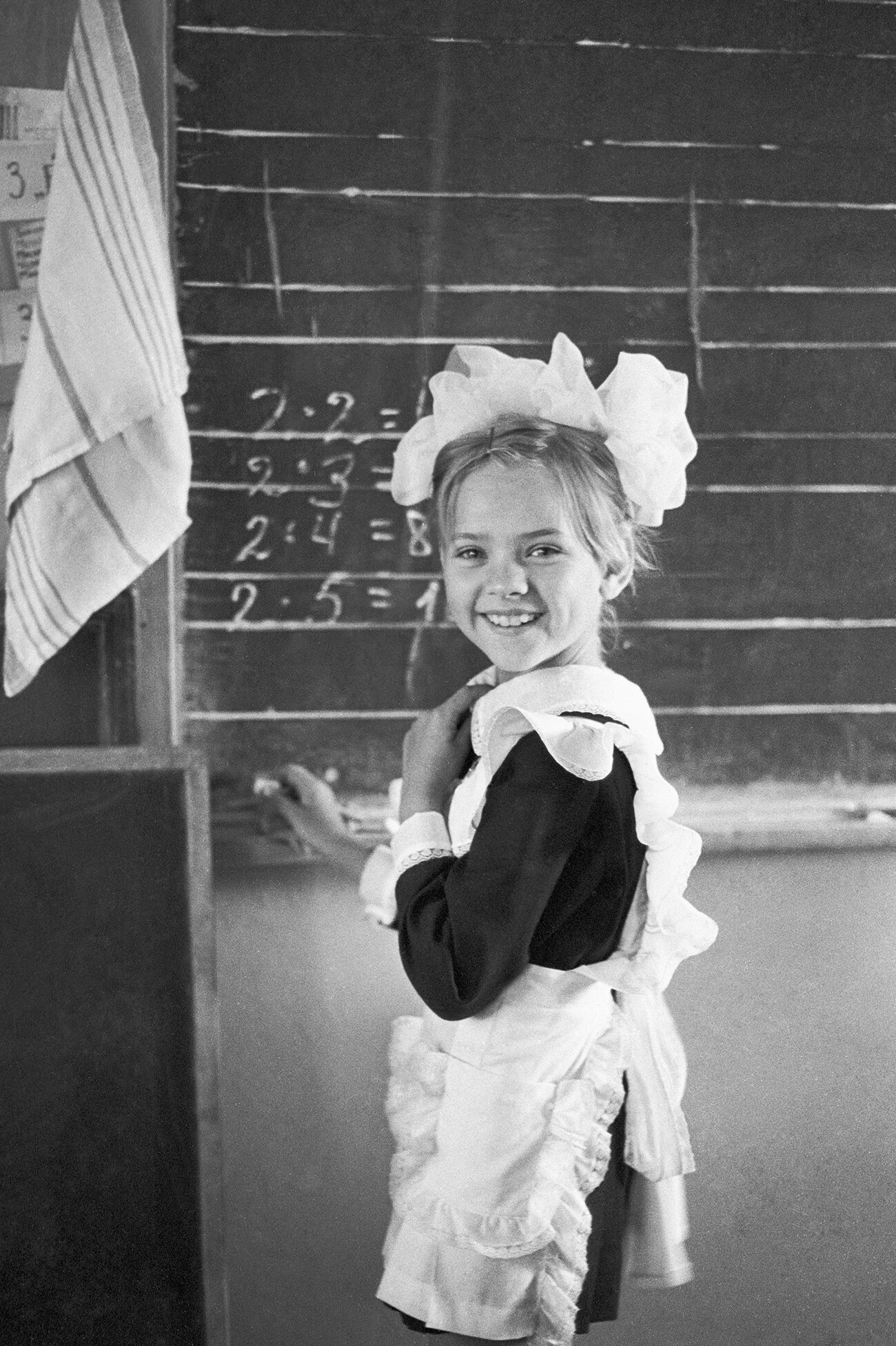 Rostovska regija. Nataša Glazunova, učenka prvega razreda Starostanične srednje šole v Kamenskem okrožju. 