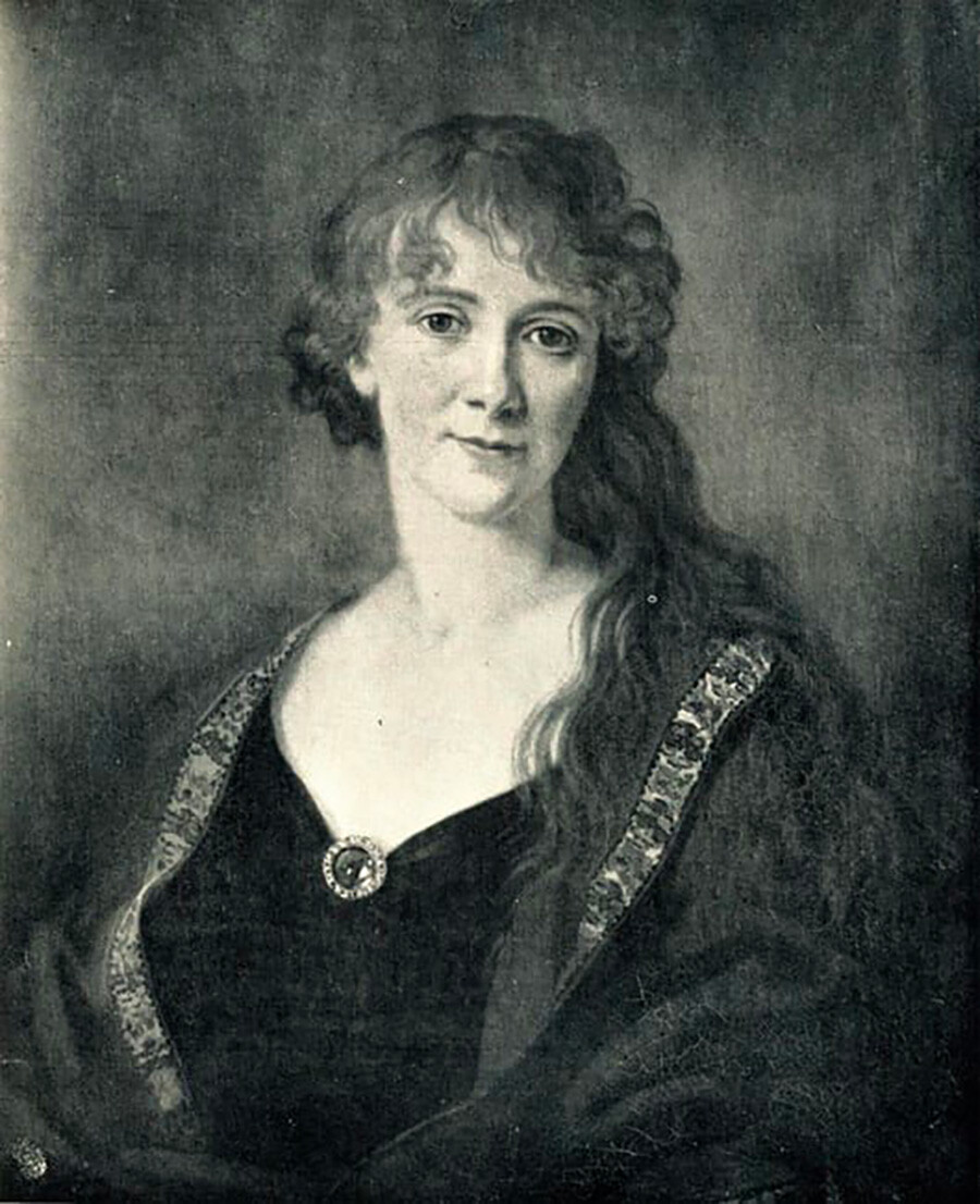 Portrait of Martha Wilmot, Irish writer and traveler 