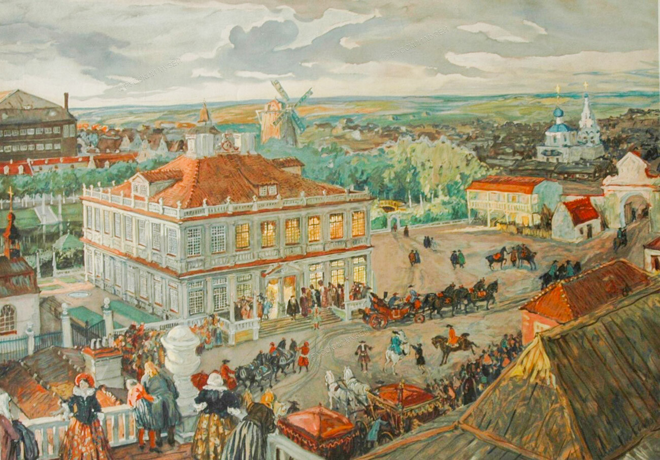 The German Quarter in Moscow, by Alexander Benois