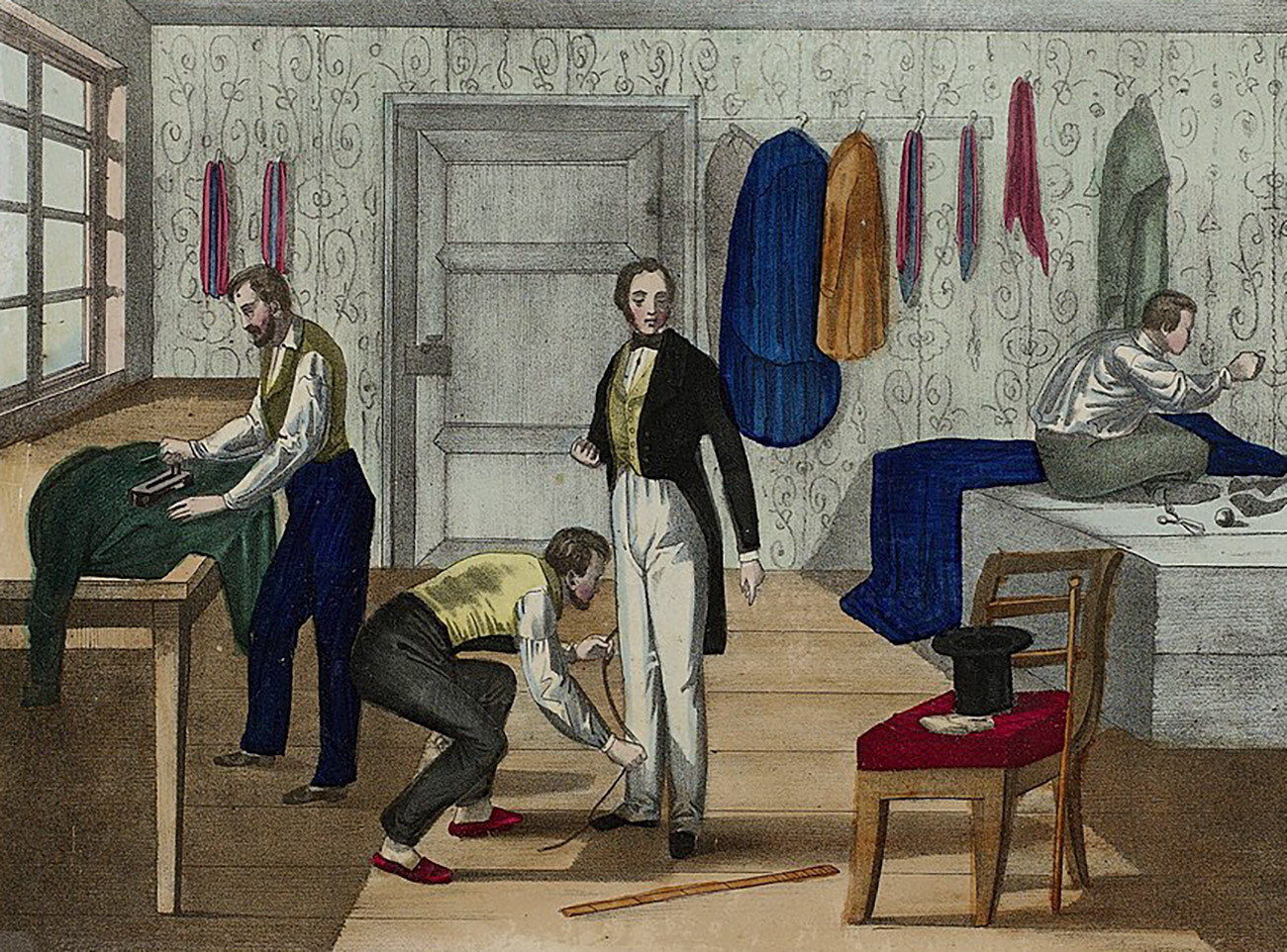 18th-century French tailors, an illustration