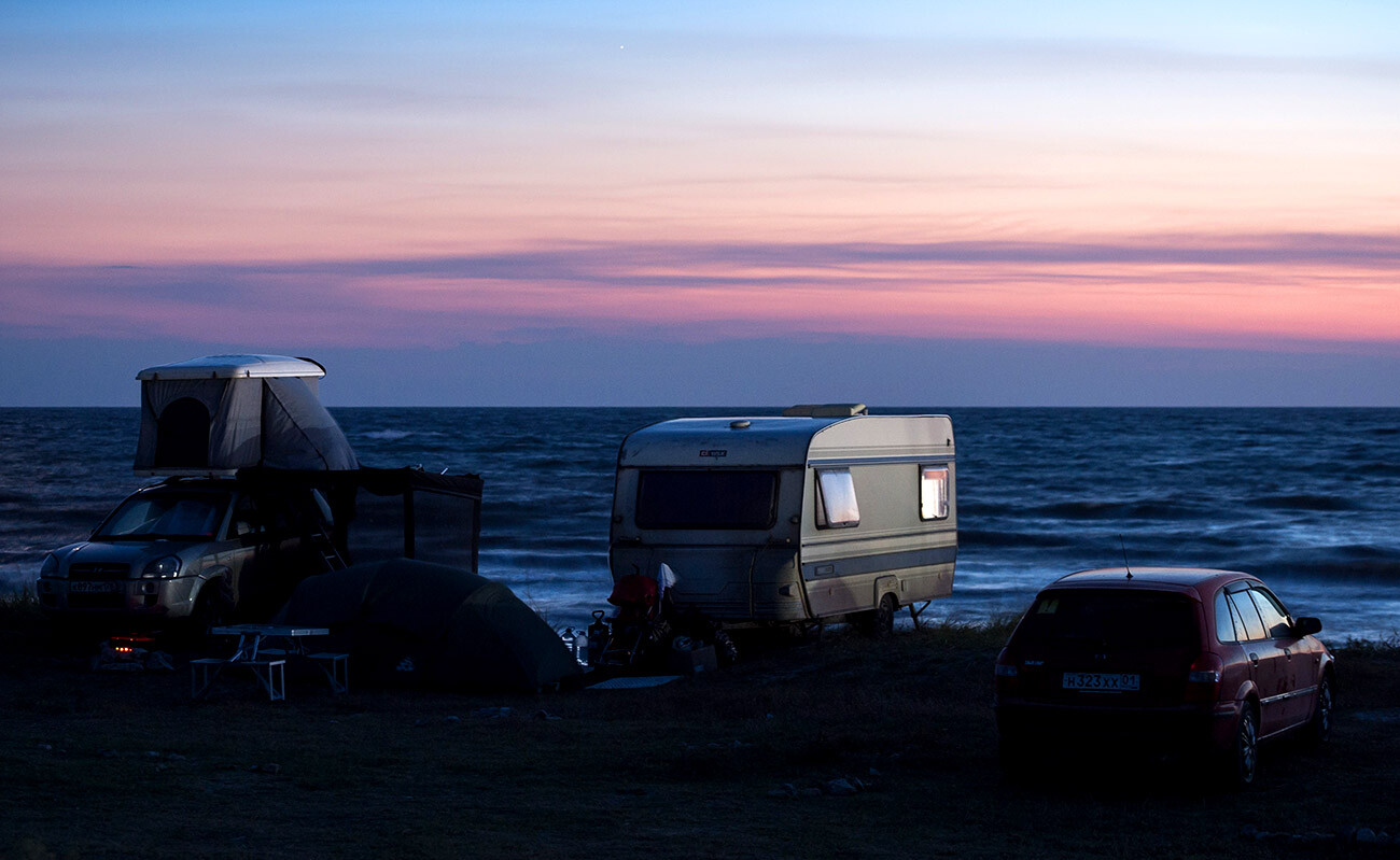 Ein Camp auf der Krim.