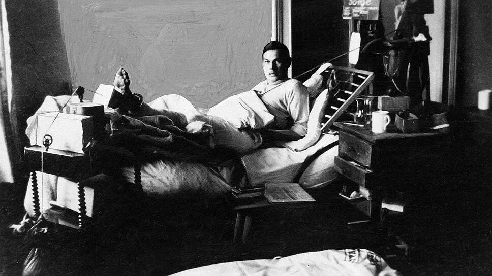 Richard Sorge en el hospital tras ser herido. Berlín, 1915.