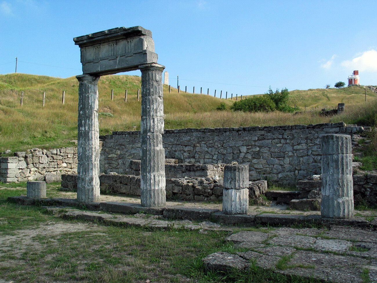 Die Ruinen des antiken Panticapaeum in Kertsch